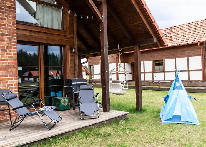 度假居 Rozmaryn - Komfortowy Caloroczny Na Kaszubach Borowy Mlyn